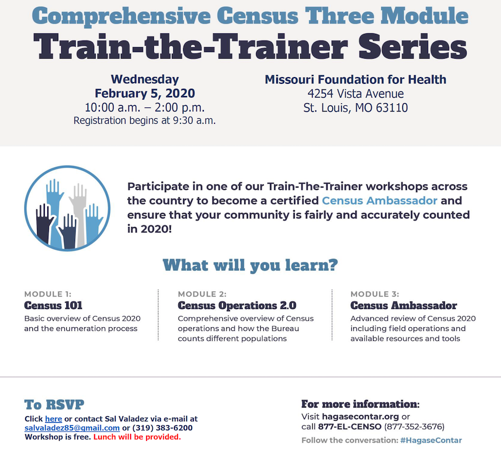 NALEO realizará taller informativo sobre el Censo 2020 en St.Louis 1