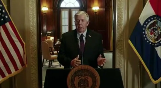 Gobernador de Missouri en Rueda de Prensa el 24 de Marzo, 2020