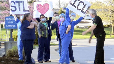 Miembros de la UCI en Missouri Baptist Hospital en St.Louis - Foto: J.Klein©2020