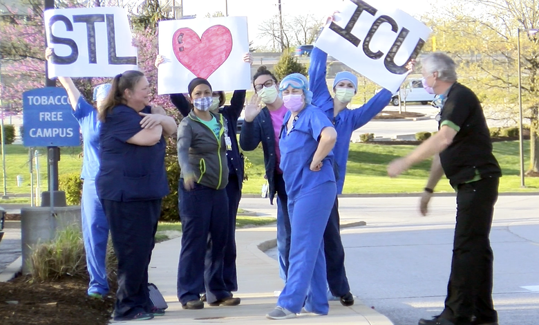 Miembros de la UCI en Missouri Baptist Hospital en St.Louis - Foto: J.Klein©2020