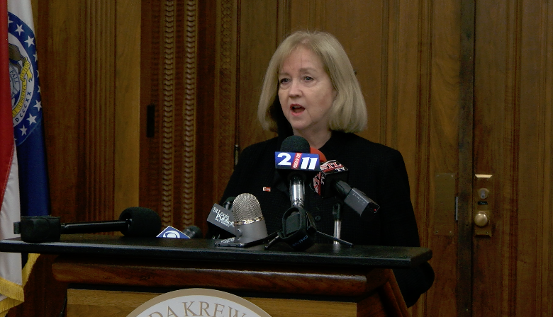 Alcaldesa Krewson informa del traslado de 1000 empleos federales del norte de St.Louis al Downtown - Foto: DDN/J.KLEIN © 2020