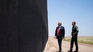 Trump critica trecho de muro fronterizo construido por sus partidarios 33