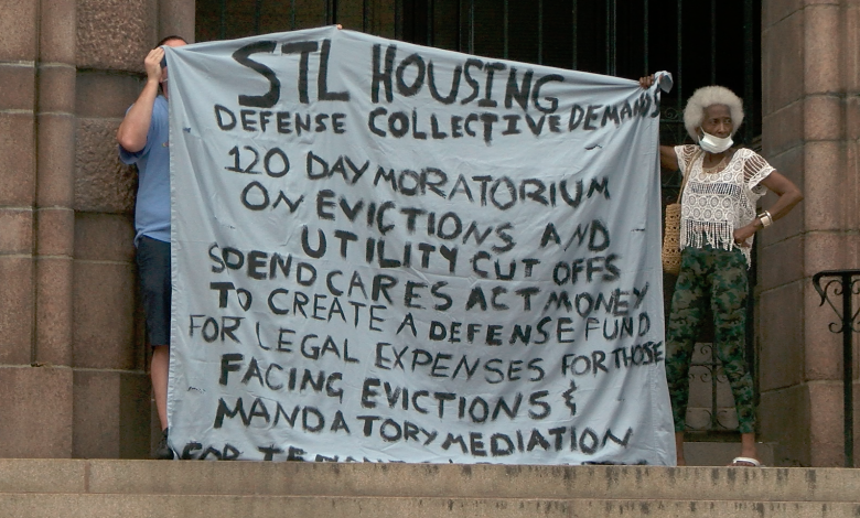 Manifestación en St.Louis contra los Desalojos - Foto: J.Klein