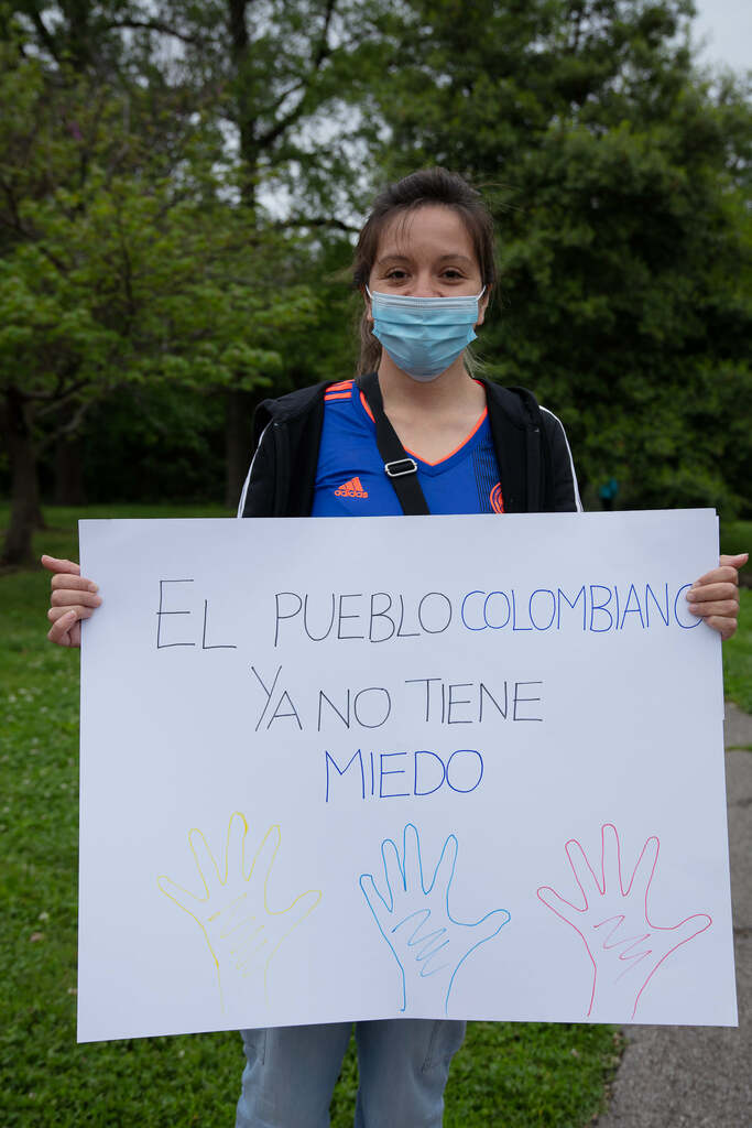 Manifestación en Solidaridad con el Pueblo Colombiano celebrado en St. Louis 6