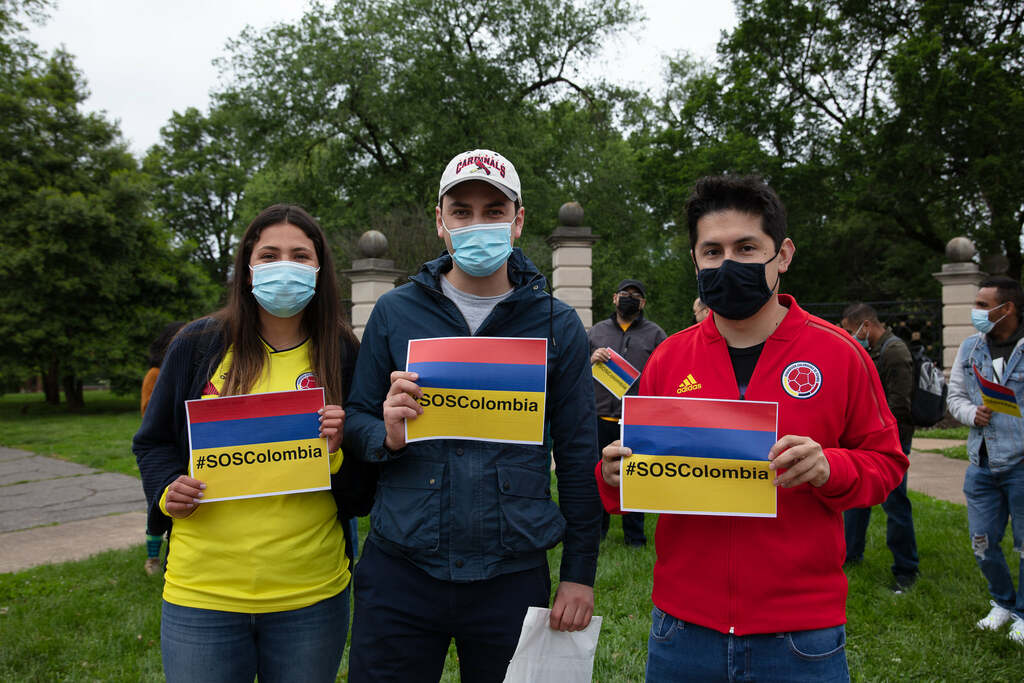 Manifestación en Solidaridad con el Pueblo Colombiano celebrado en St. Louis 10