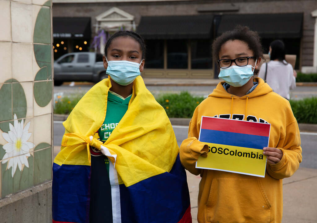 Manifestación en Solidaridad con el Pueblo Colombiano celebrado en St. Louis 12