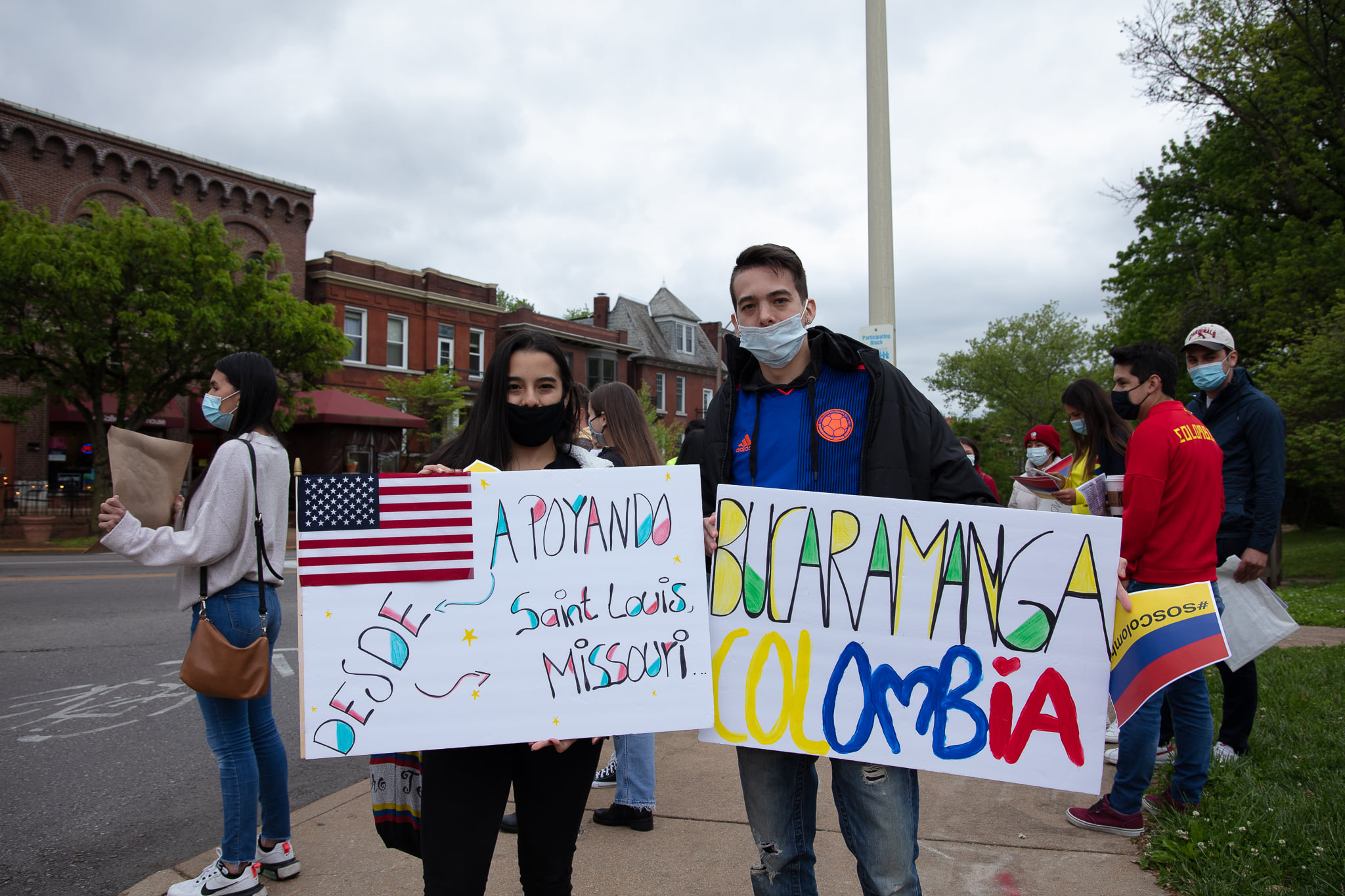 Manifestación en Solidaridad con el Pueblo Colombiano celebrado en St. Louis 16
