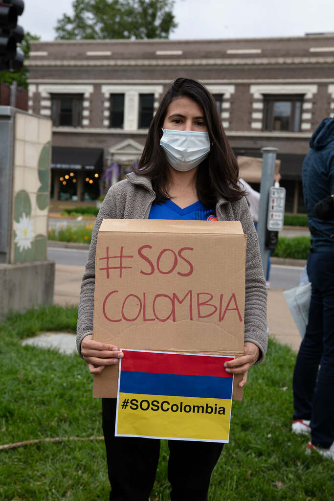 Manifestación en Solidaridad con el Pueblo Colombiano celebrado en St. Louis 18