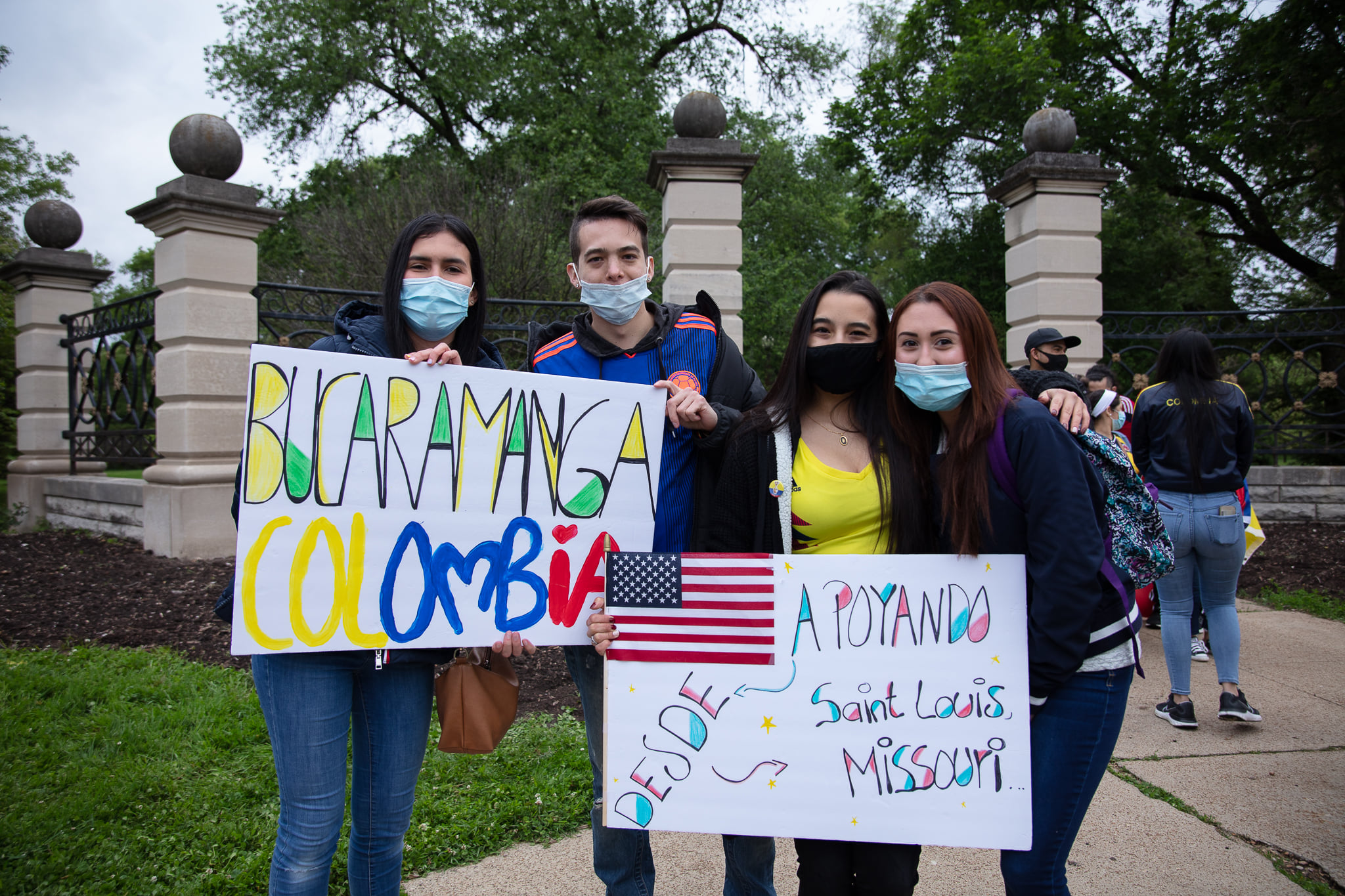 Manifestación en Solidaridad con el Pueblo Colombiano celebrado en St. Louis 19