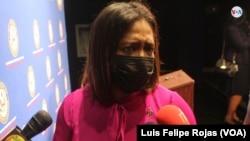 Concejala de North Miami, Mary Estimé-Irvin, en un llamado para solucionar la situación migratoria de los haitianos en EE. UU., el 23 de septiembre de 2021.