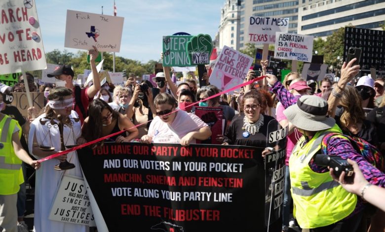 Batalla por el derecho al aborto llega a las calles de la capital de EE. UU. 1