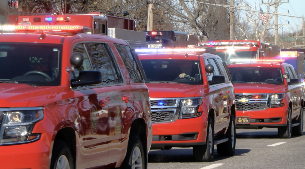 Benjamin Polson - Bombero de St. Louis es enterrado con todos los honores 1