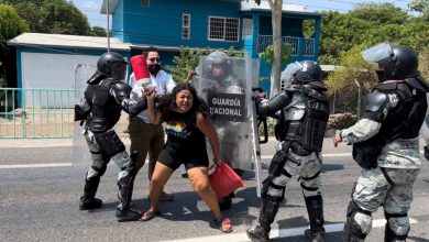 Grupo de unos 800 migrantes sale del sur de México 1