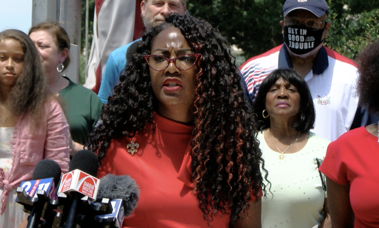 Alcaldesa Jones realiza su presentación al respecto de Juneteenth el pasado 17 de Junio, 2022. ARCHIVO