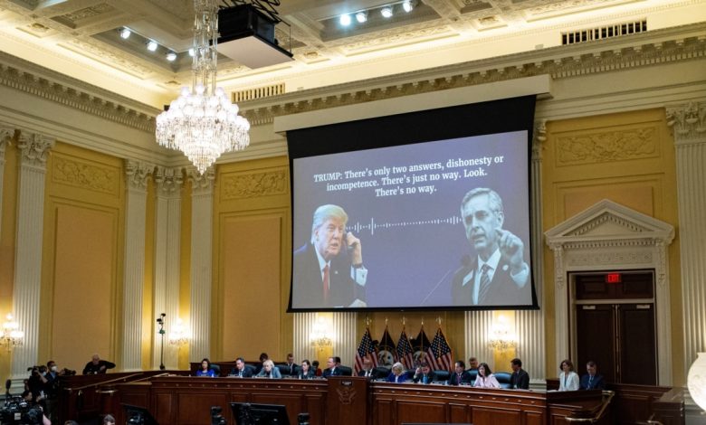 Comité 6 de enero: Trump presionó a funcionarios estatales para anular las elecciones 1