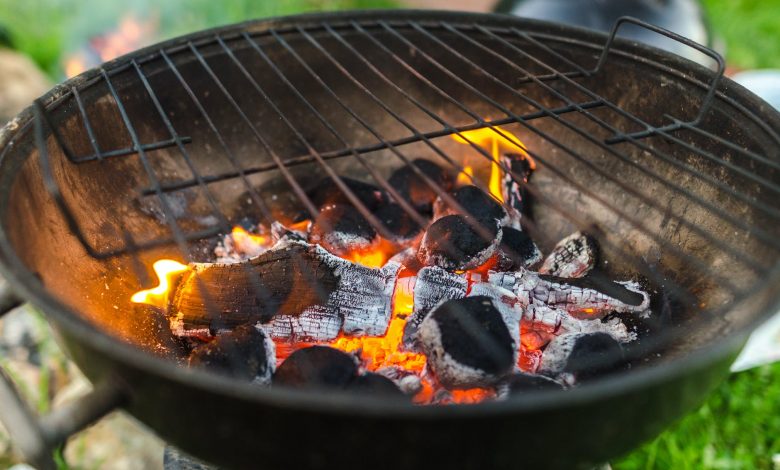 charcoal is on burning