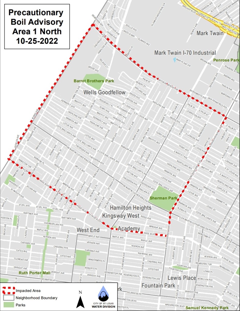 Ayuntamiento de St. Louis emite orden de hervir agua para areas al norte y sur de Forest Park 2