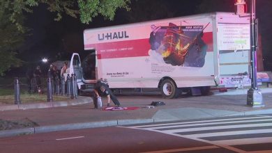 Camión de U-Haul que manejaba Sai Varshith Kandula de Chesterfield, Missouri