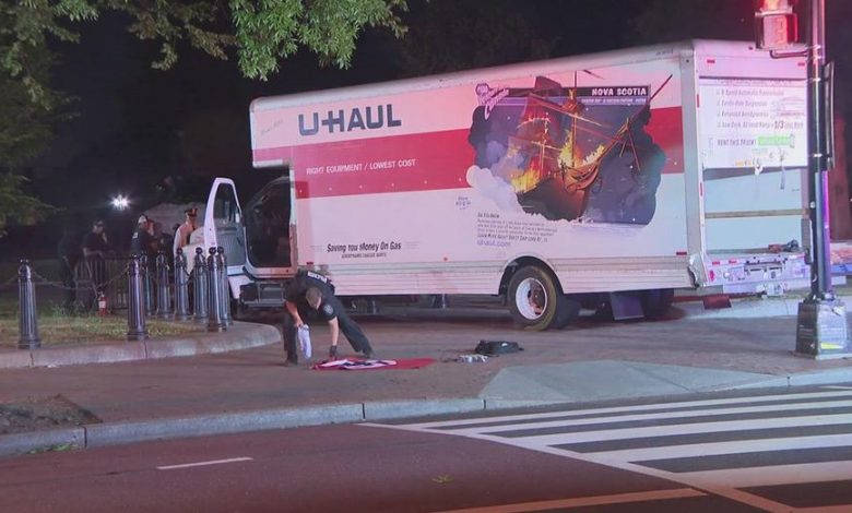 Camión de U-Haul que manejaba Sai Varshith Kandula de Chesterfield, Missouri