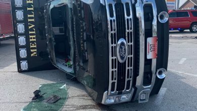 Ambulancia se vuelca tras ser impactada por un vehículo civil en St. Louis 4